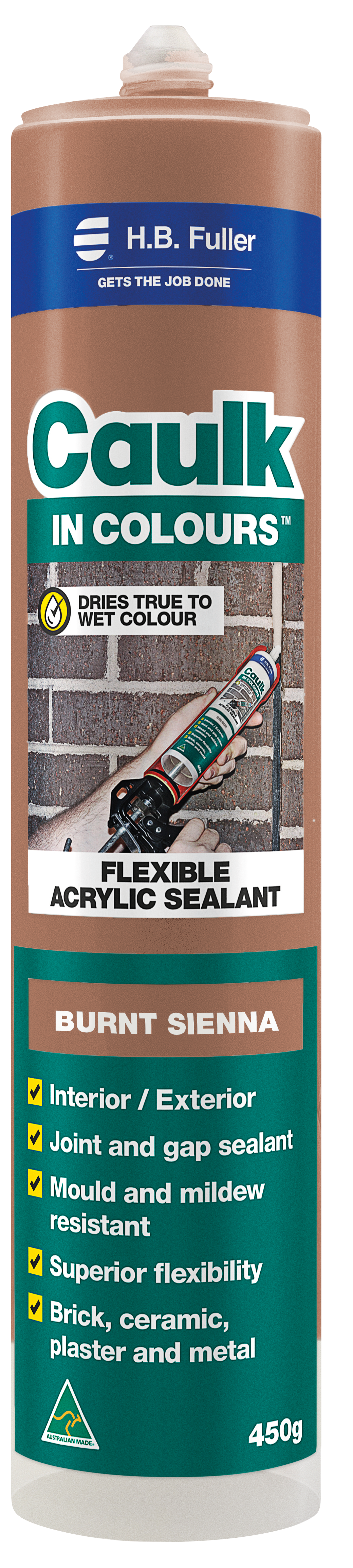 Caulk in Colours Sealant Cartridge Burnt Sienna